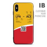Iberia IB color Boarding Pass Phone Case design perfect for aviation geeks crew pilot apple iphone huawei samsung xiaomi